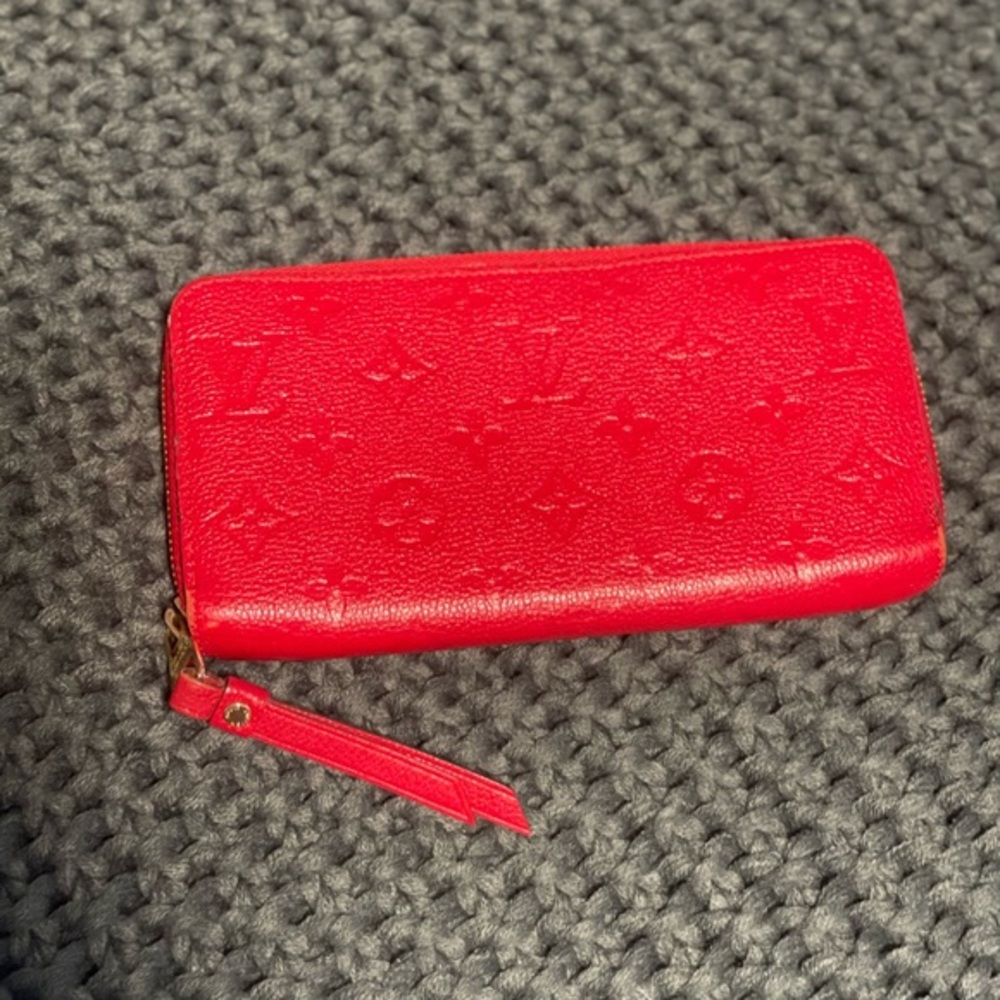 Louis Vuitton Empreinte‎ Wallet /organizer zippy red Monogram